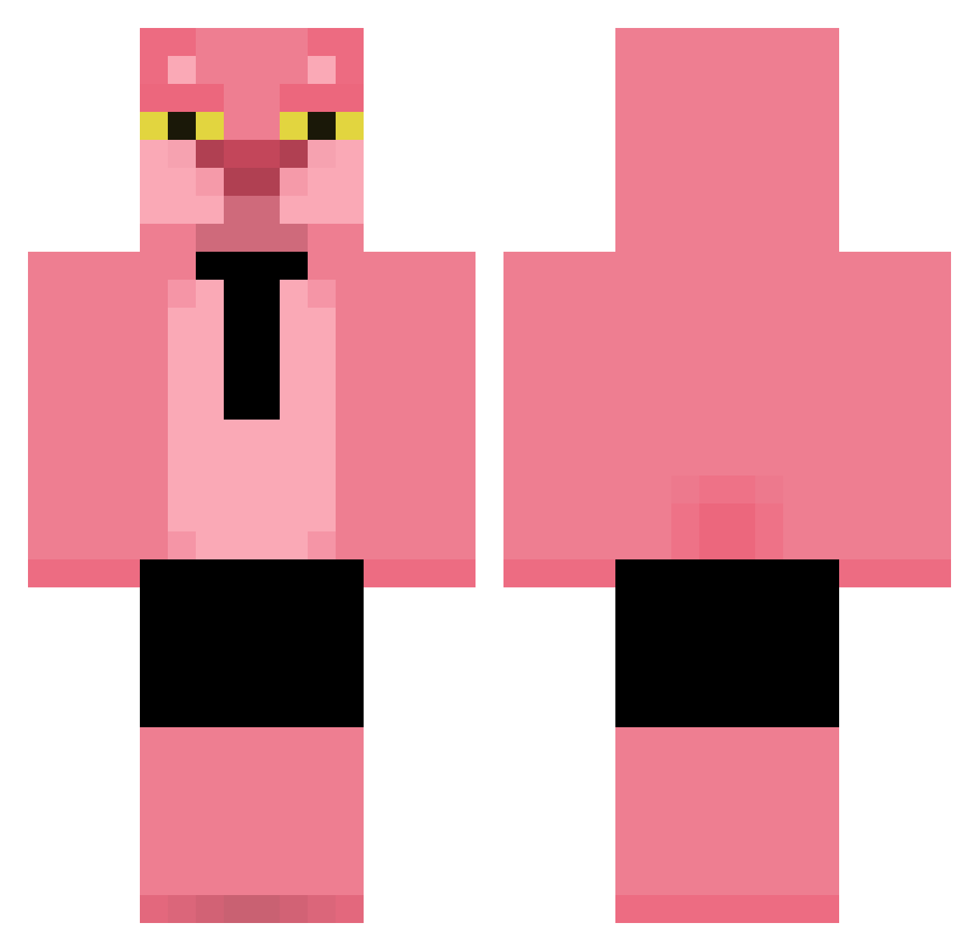 JuanCalegario Minecraft skin, front and back view