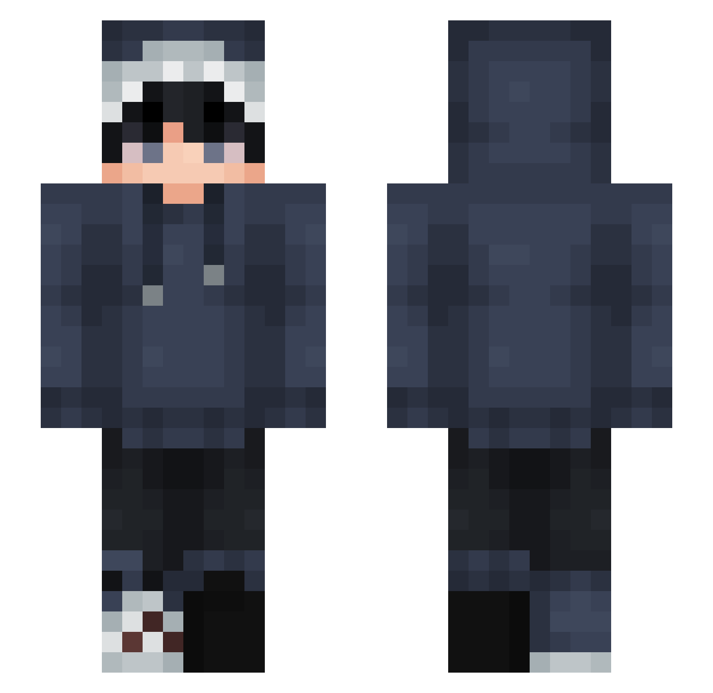Jax_TADC_ Minecraft skin, front and back view