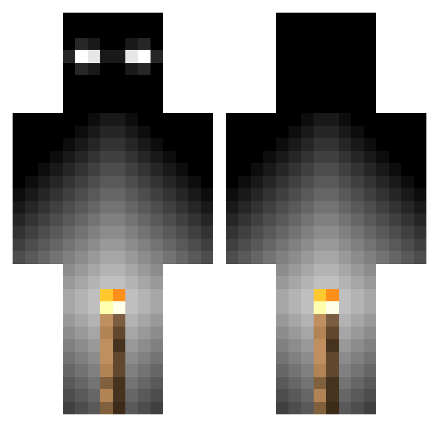 Lavamob021 Minecraft skin, front and back view