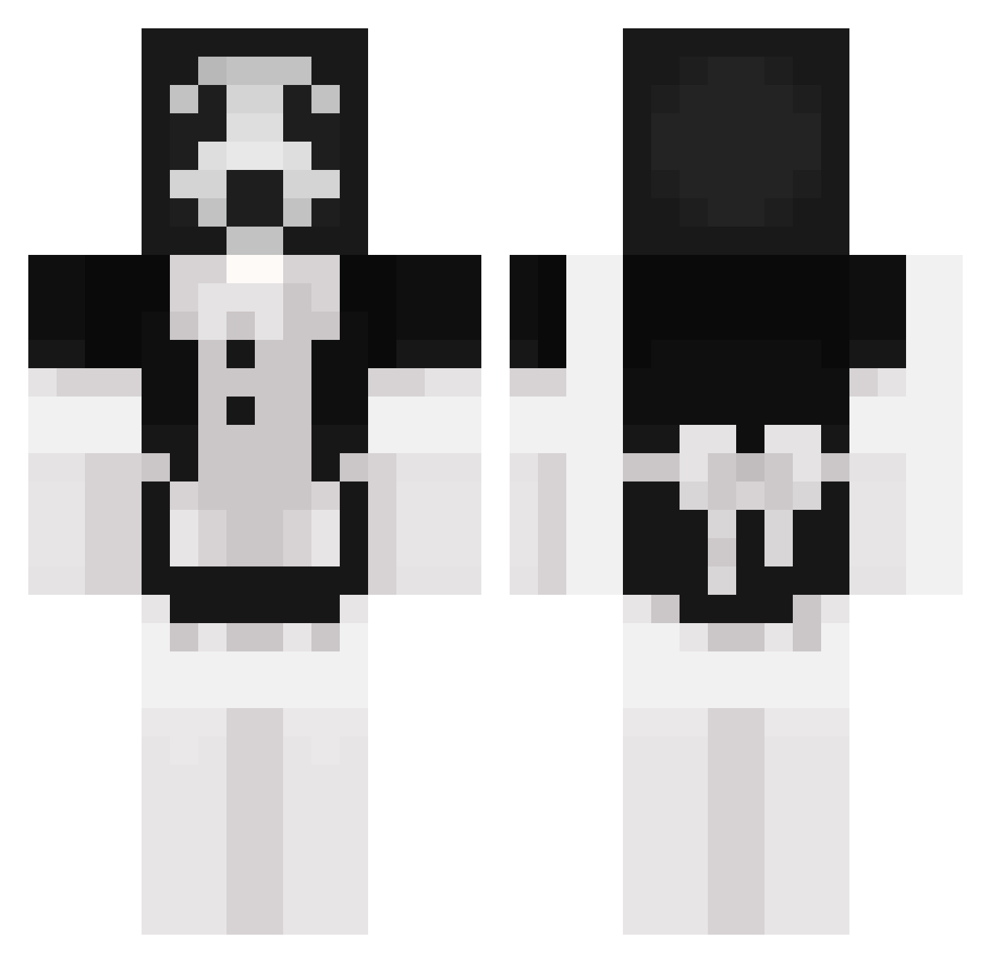 Marius2909 Minecraft skin, front and back view