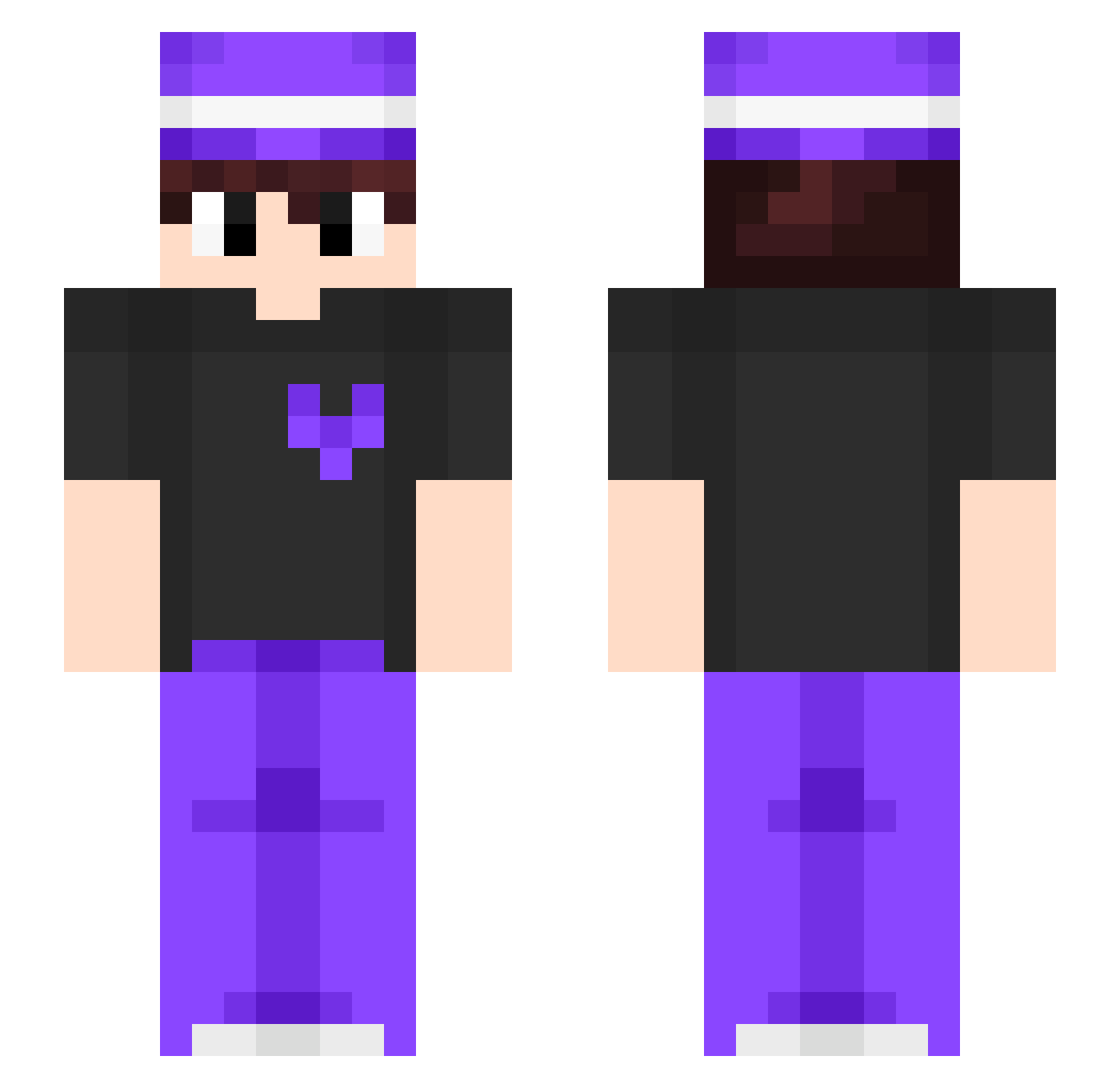 vitorsza Minecraft skin, front and back view