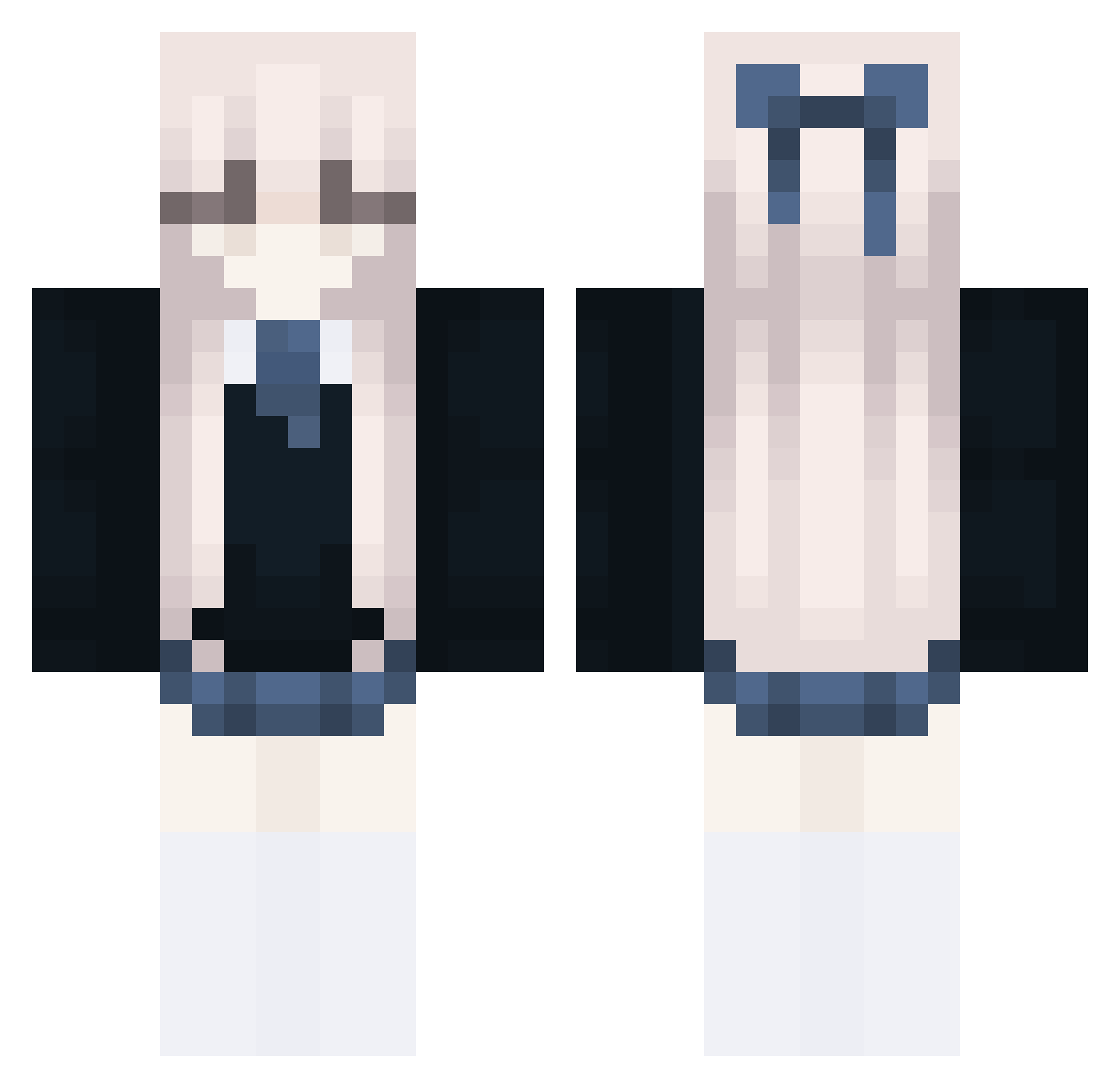 Winter_0210 Minecraft skin, front and back view