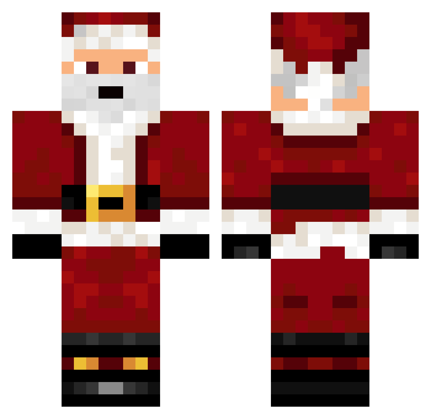 Wegweiser_ Minecraft skin, front and back view