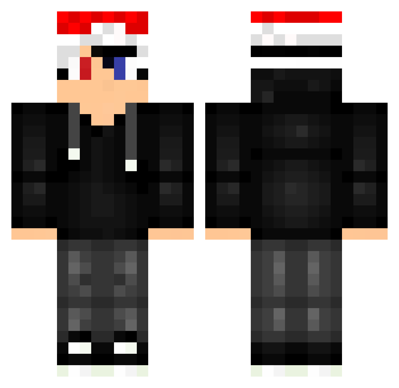 Viktorsokol Minecraft skin, front and back view
