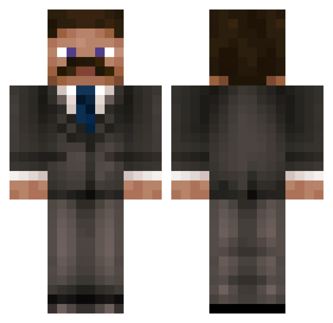 RandTheBest Minecraft skin, front and back view