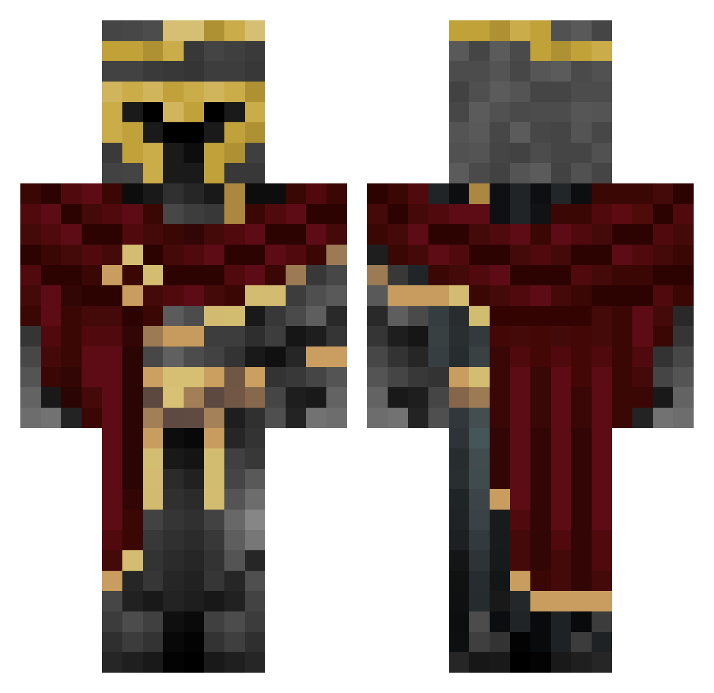 prollysauce Minecraft skin, front and back view