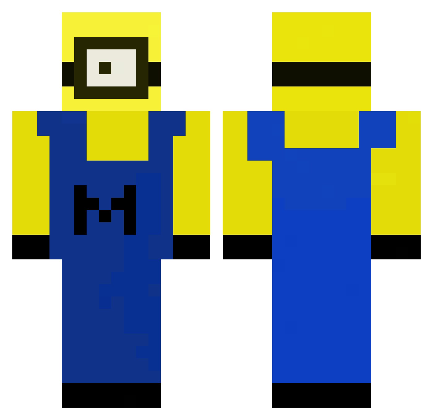 Daan_is_the_GOAT Minecraft skin, front and back view