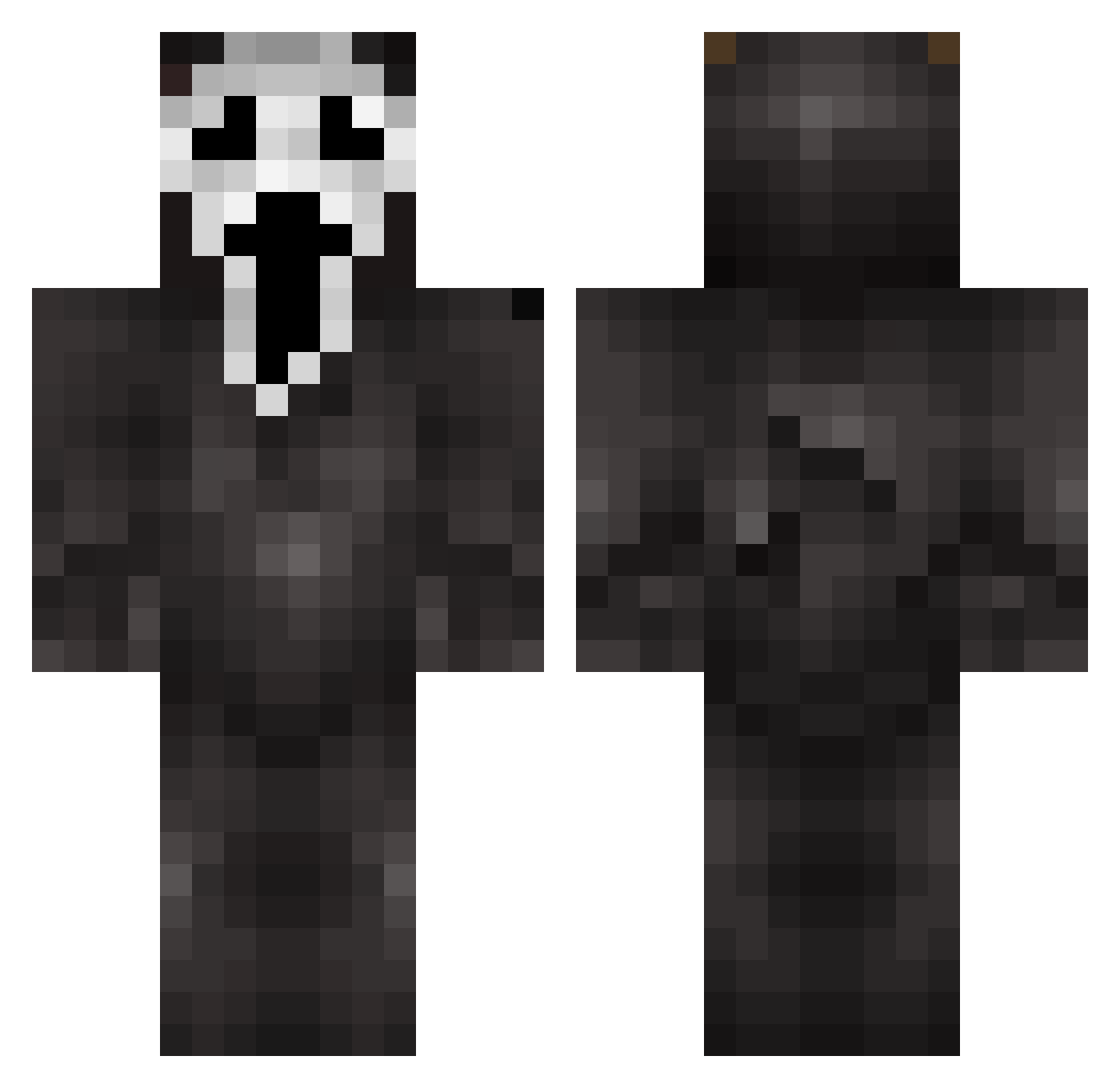zpequeno Minecraft skin, front and back view