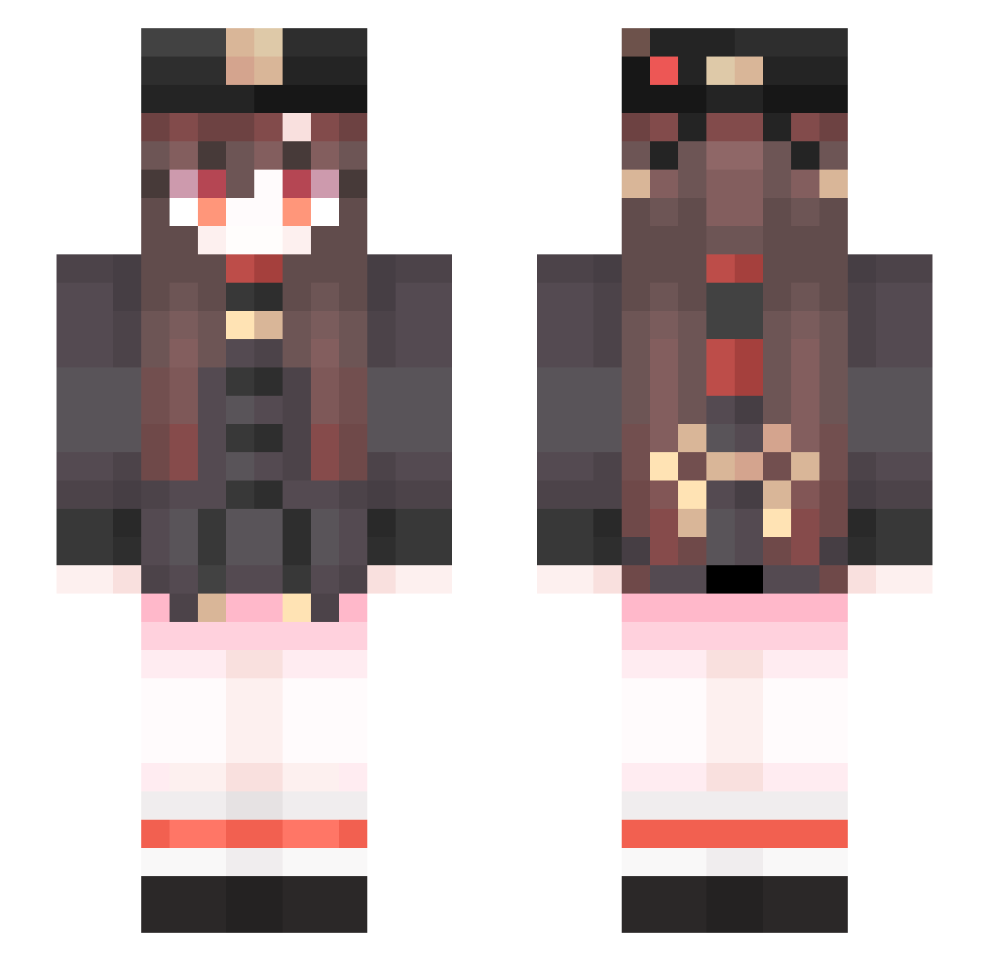 RemR_Y_ Minecraft skin, front and back view