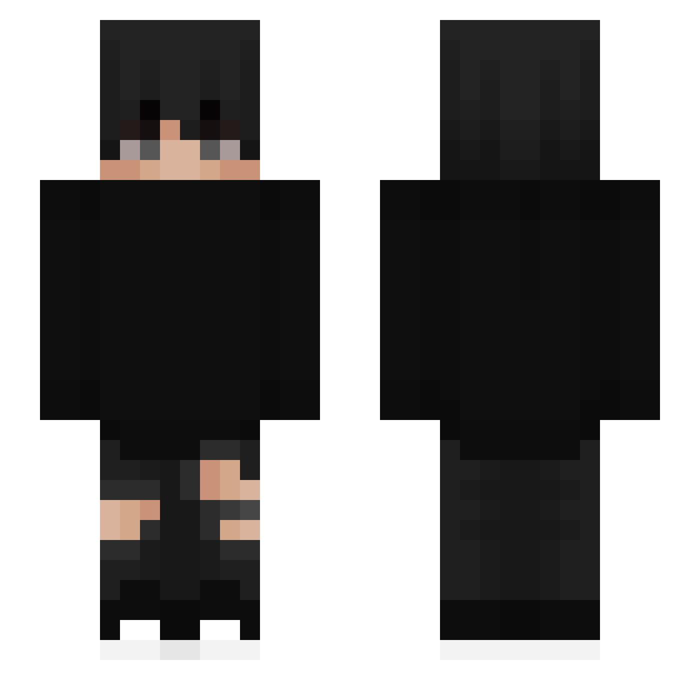Remembrancer Minecraft skin, front and back view
