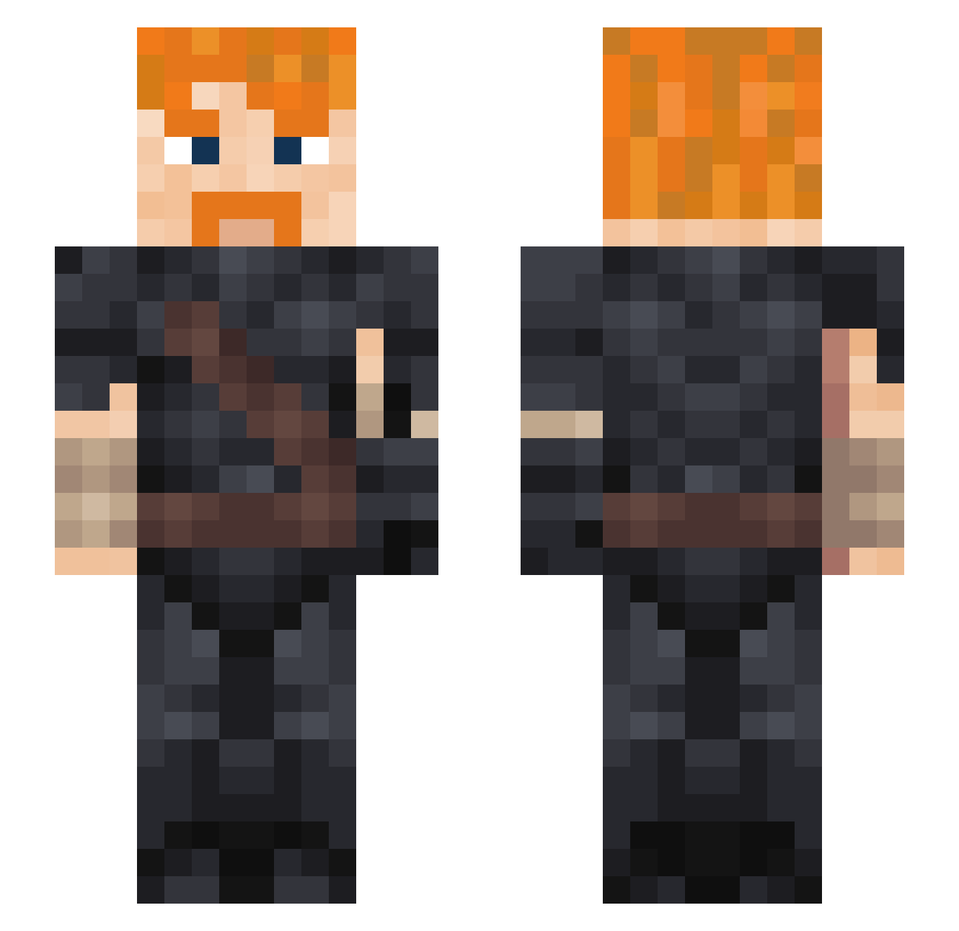 ThePredator416 Minecraft skin, front and back view