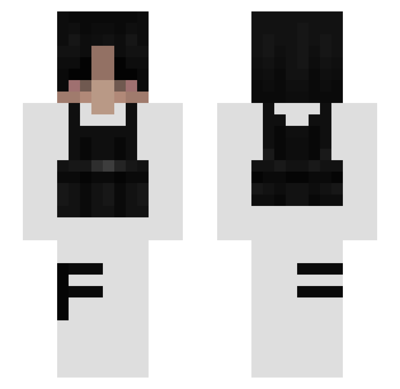 RomeoGrds Minecraft skin, front and back view