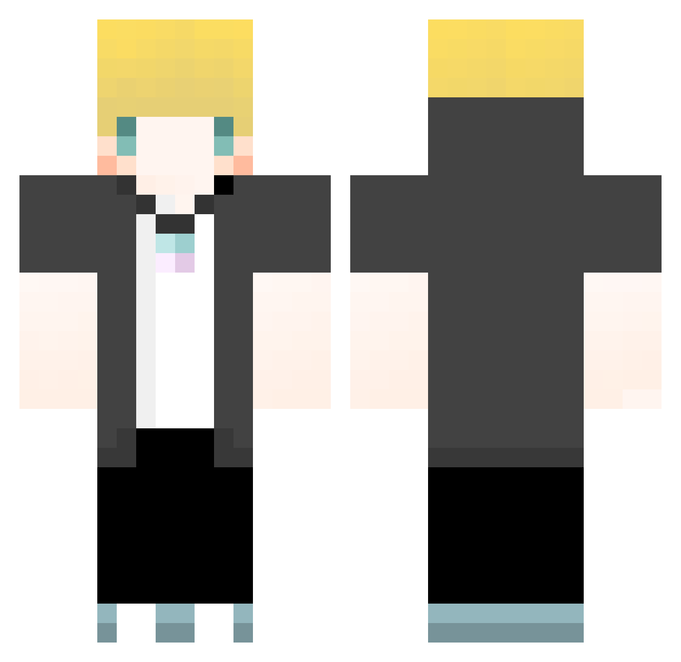 iBallz_ Minecraft skin, front and back view