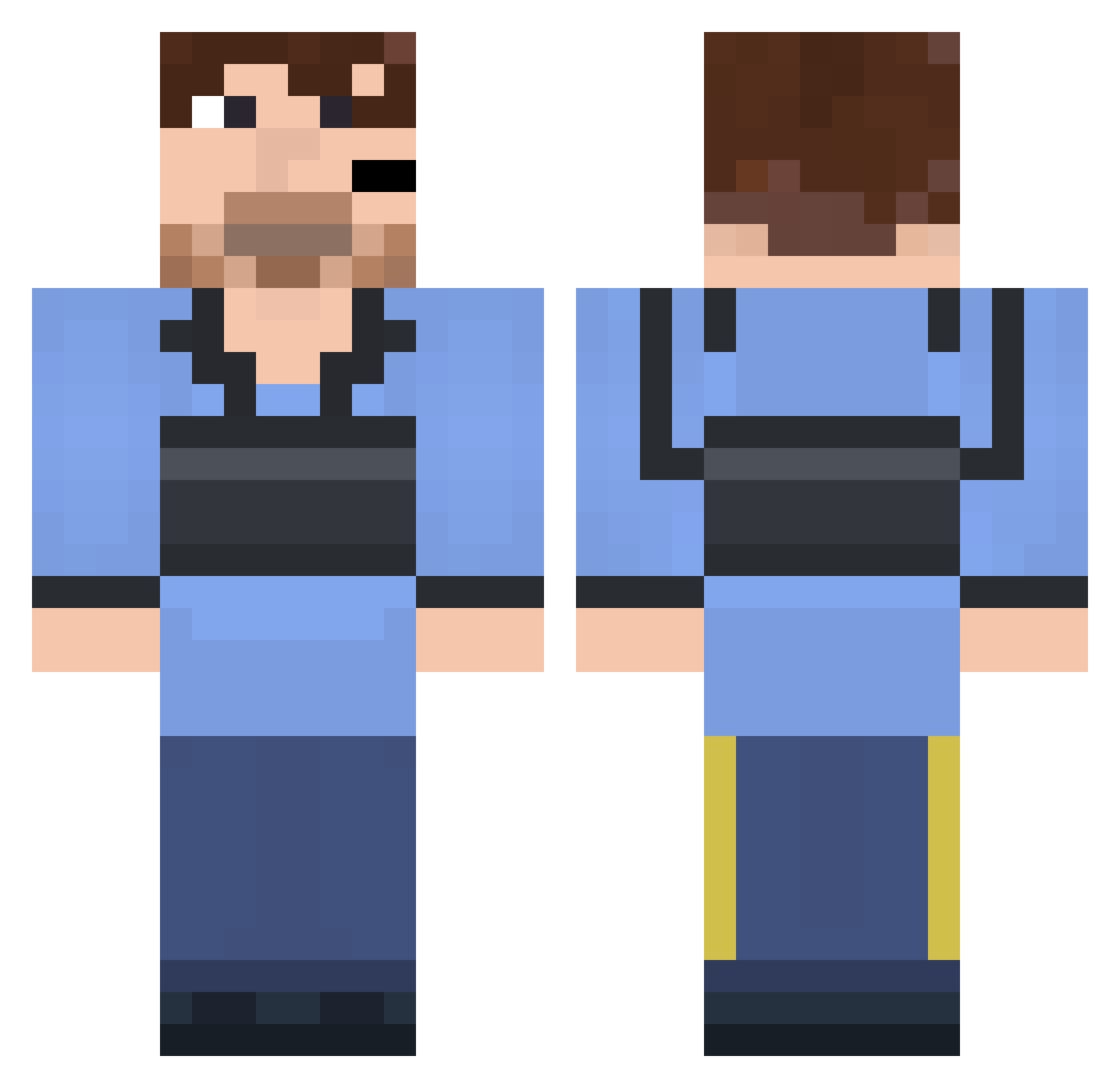 DADDYREACH2770 Minecraft skin, front and back view