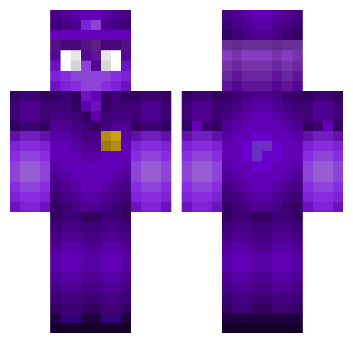 OptimumGecko158 Minecraft skin, front and back view