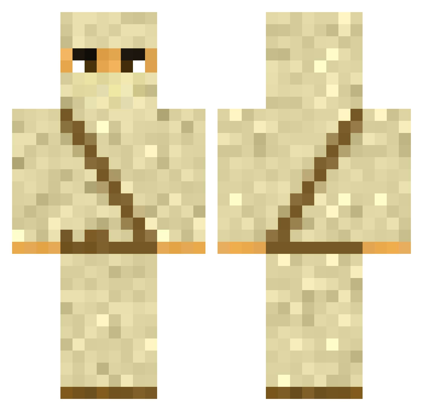 EndOfAnEira Minecraft skin, front and back view