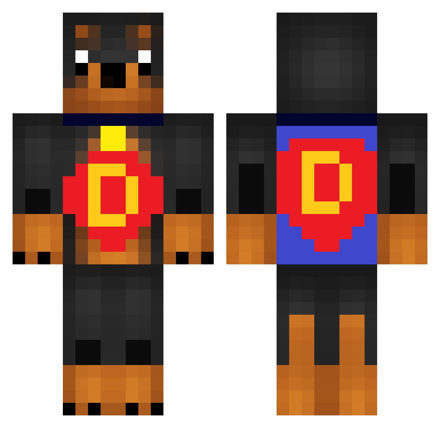 super_doggy88 Minecraft skin, front and back view
