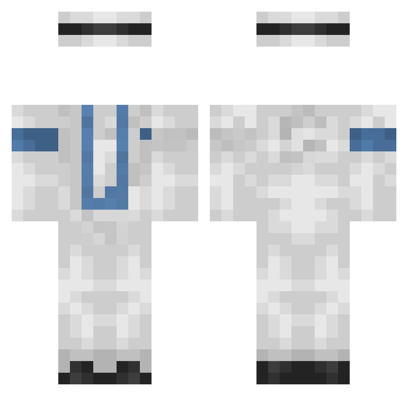 Hamzafareed487 Minecraft skin, front and back view