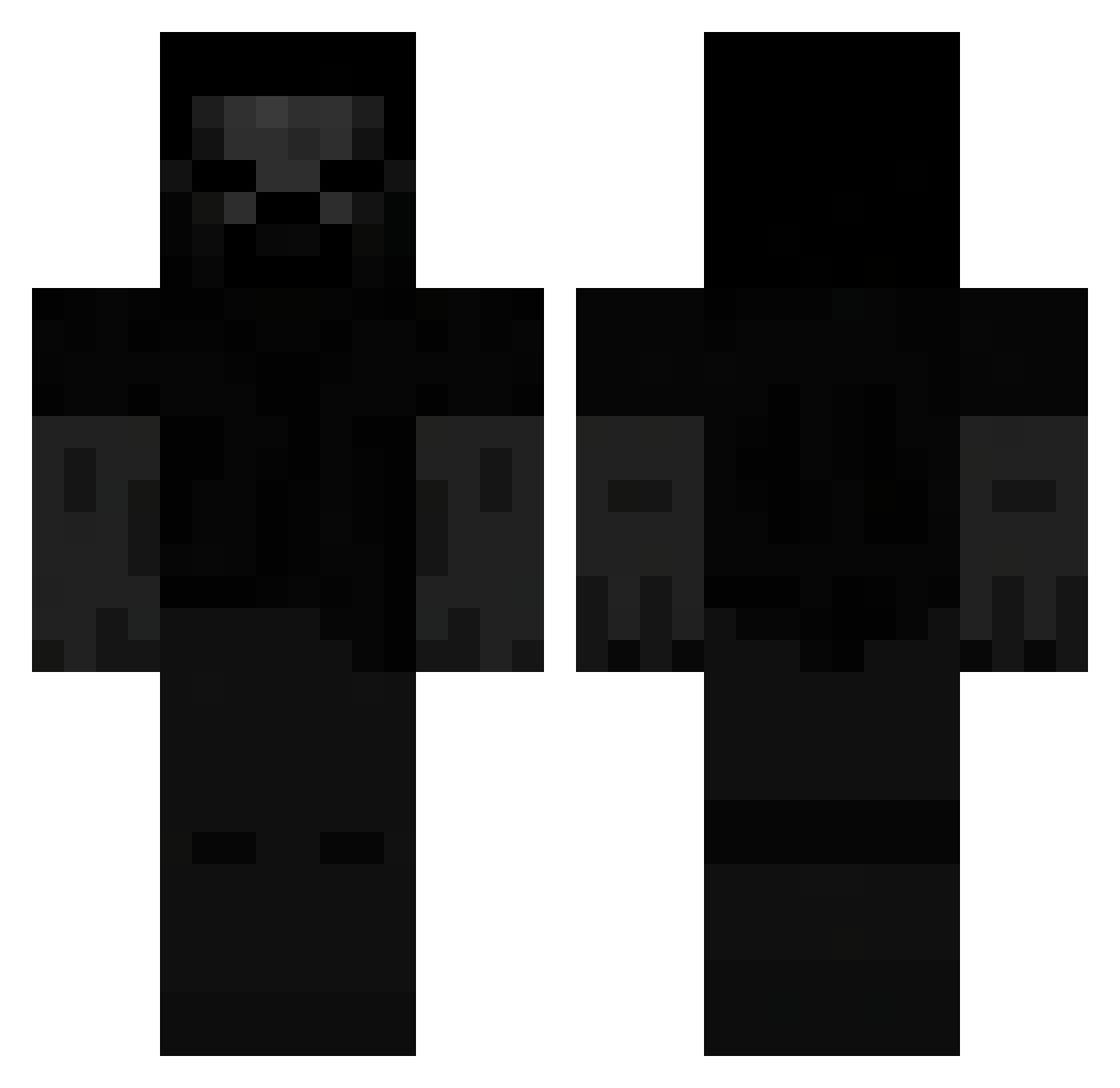 zelek456 Minecraft skin, front and back view