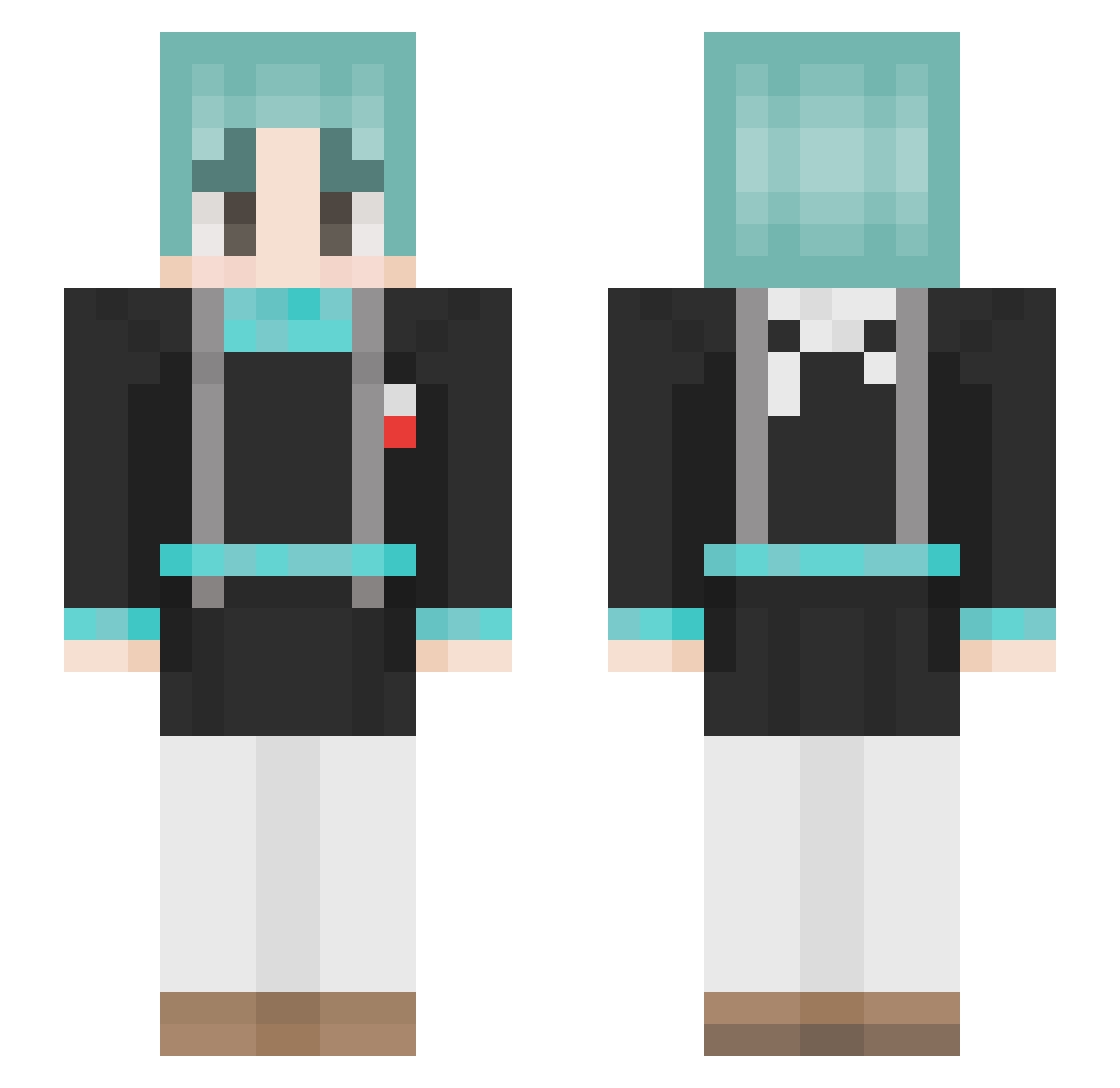fuu_kaman Minecraft skin, front and back view