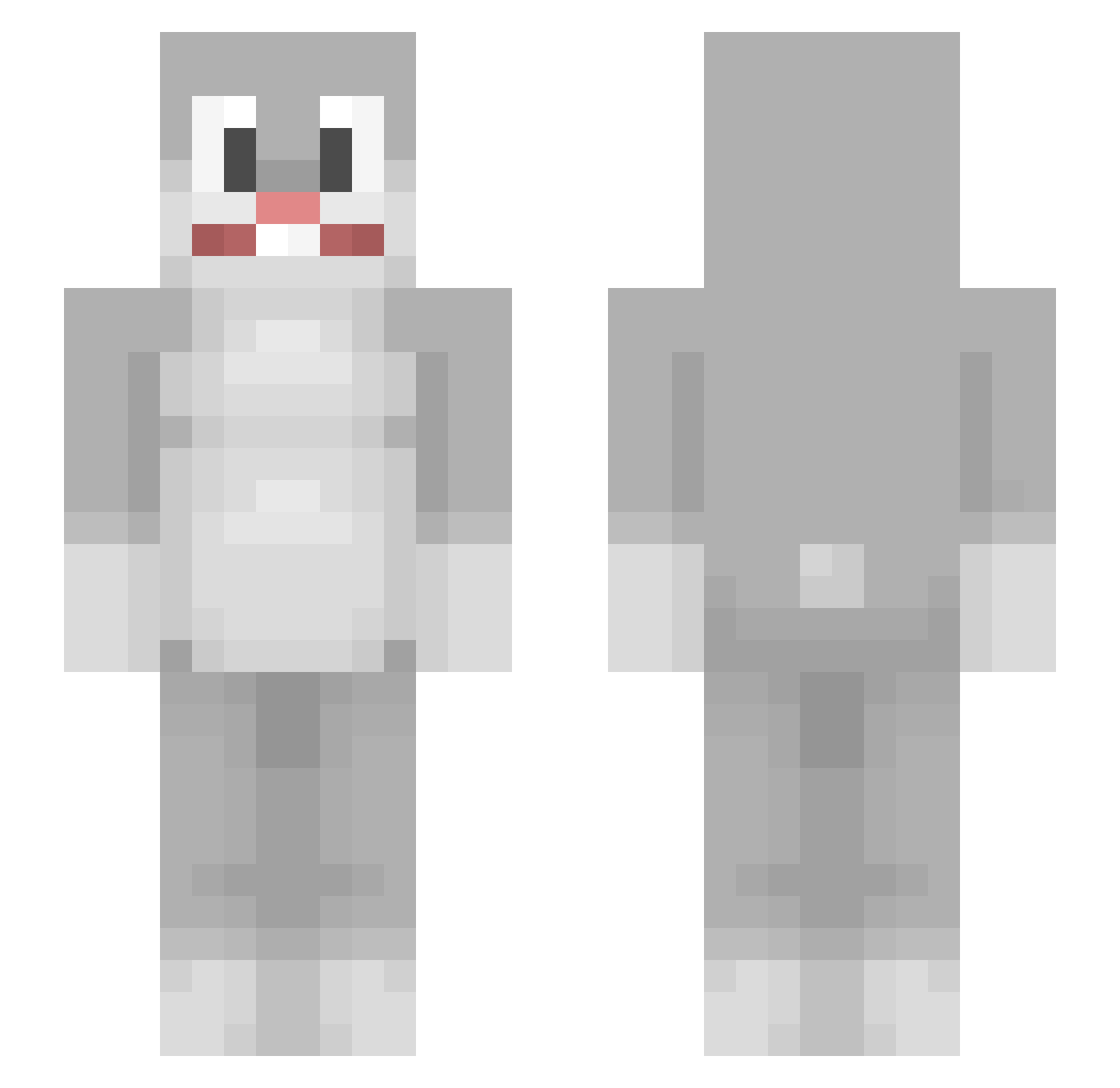 Baksiu__ Minecraft skin, front and back view