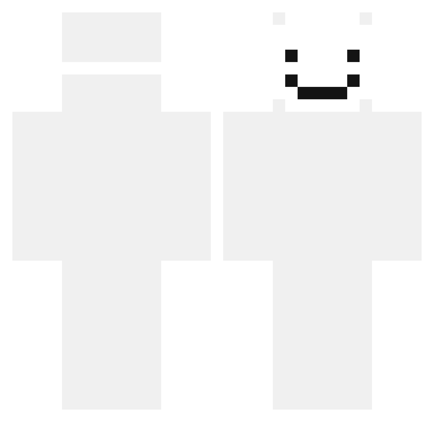 wxrple Minecraft skin, front and back view