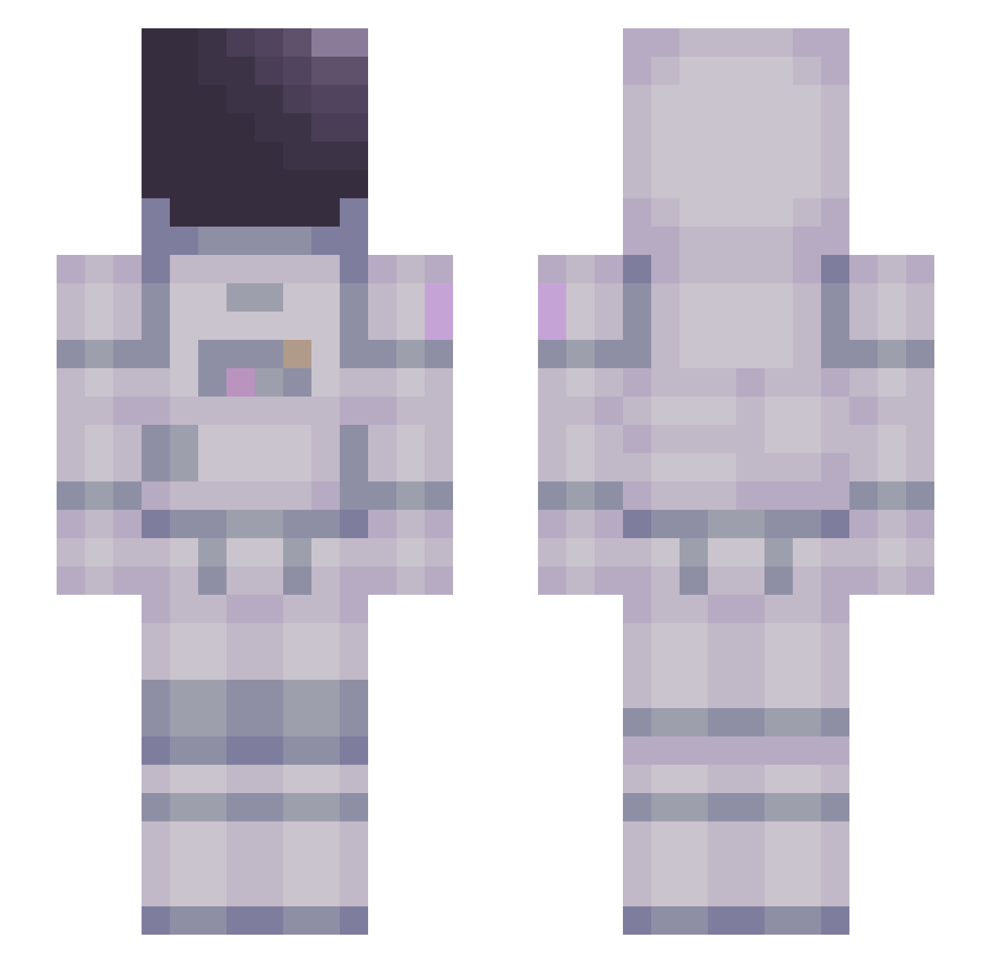 Zen0sGameZ Minecraft skin, front and back view