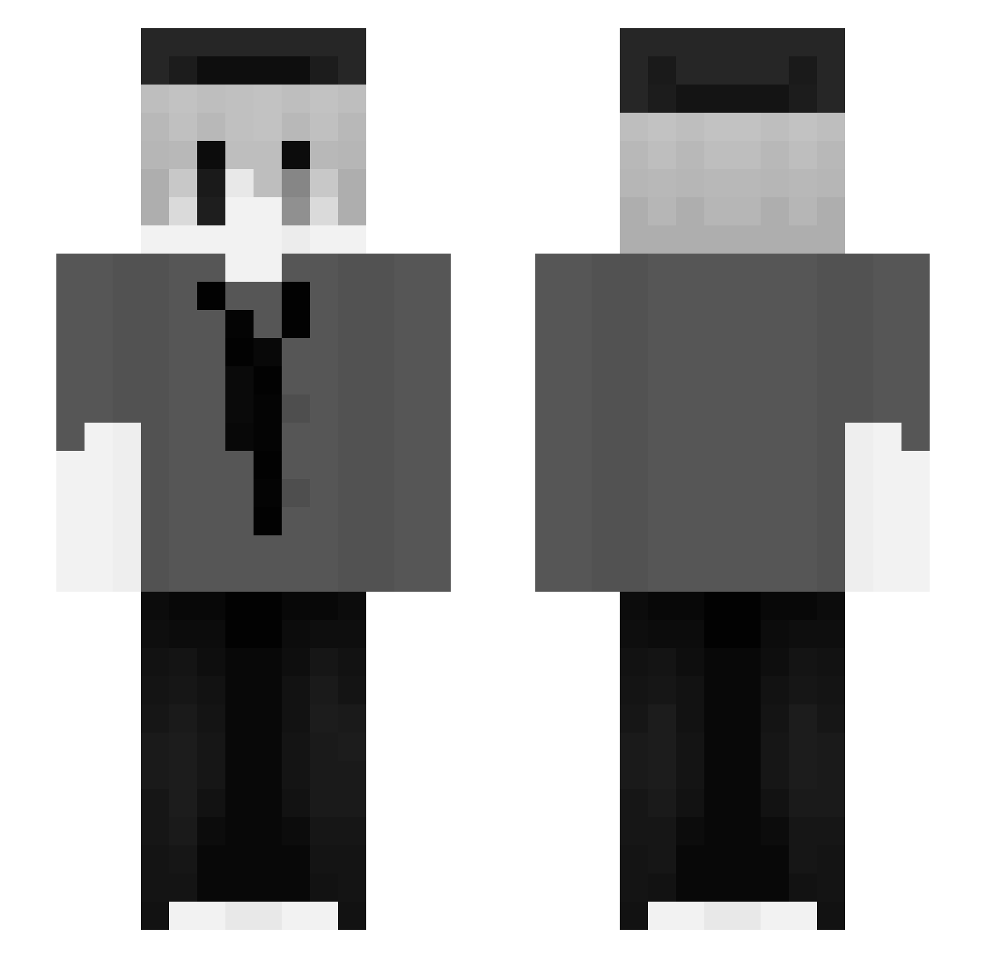 sucw Minecraft skin, front and back view