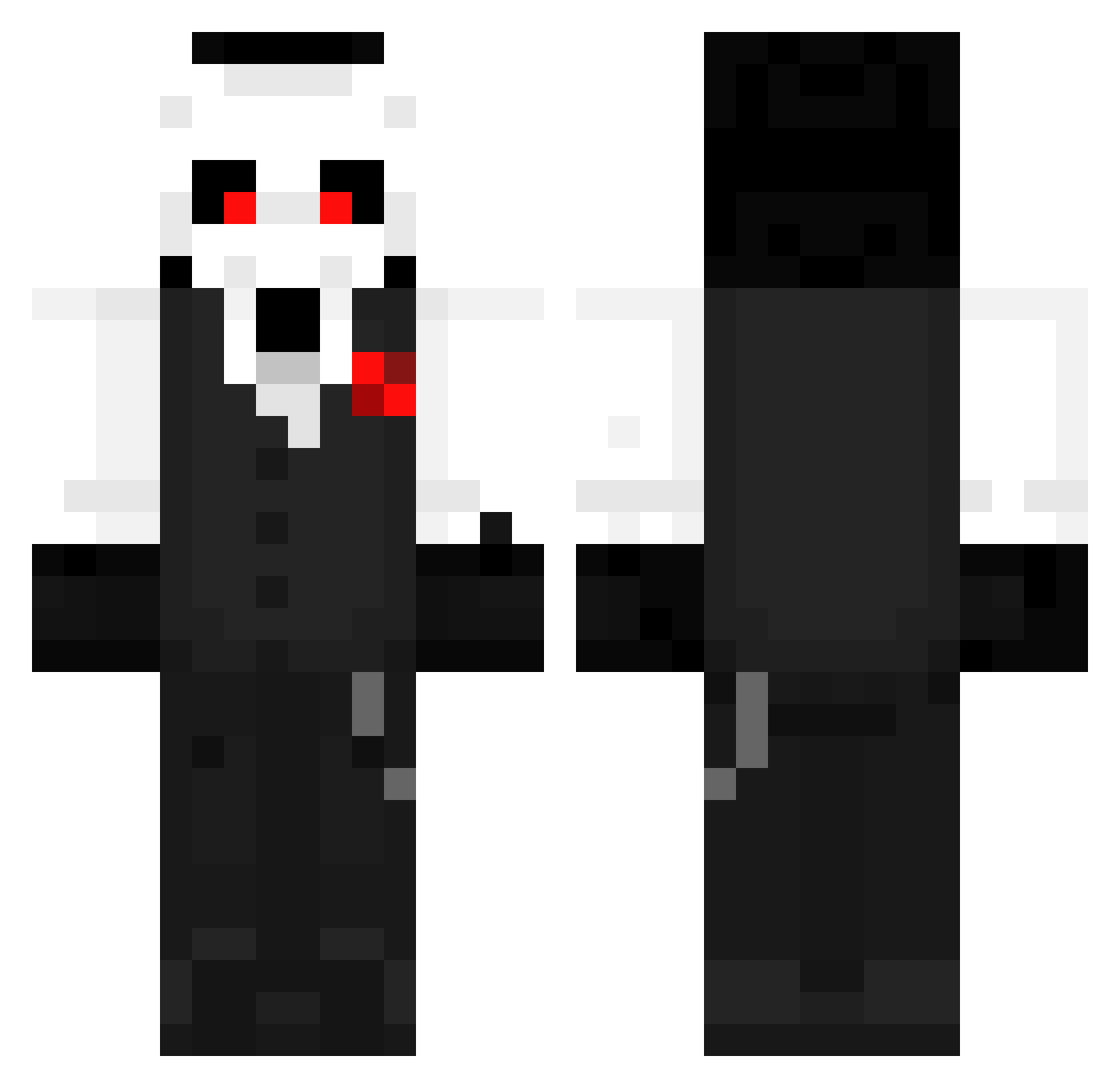 GameBoyx31 Minecraft skin, front and back view