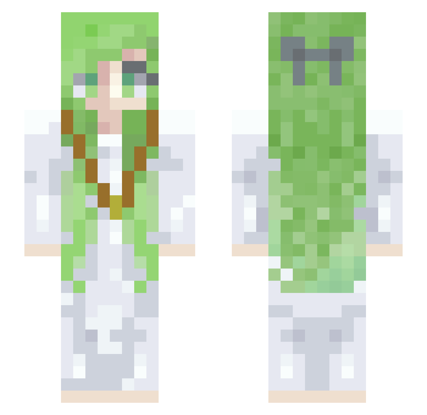 KrayTomic0 Minecraft skin, front and back view
