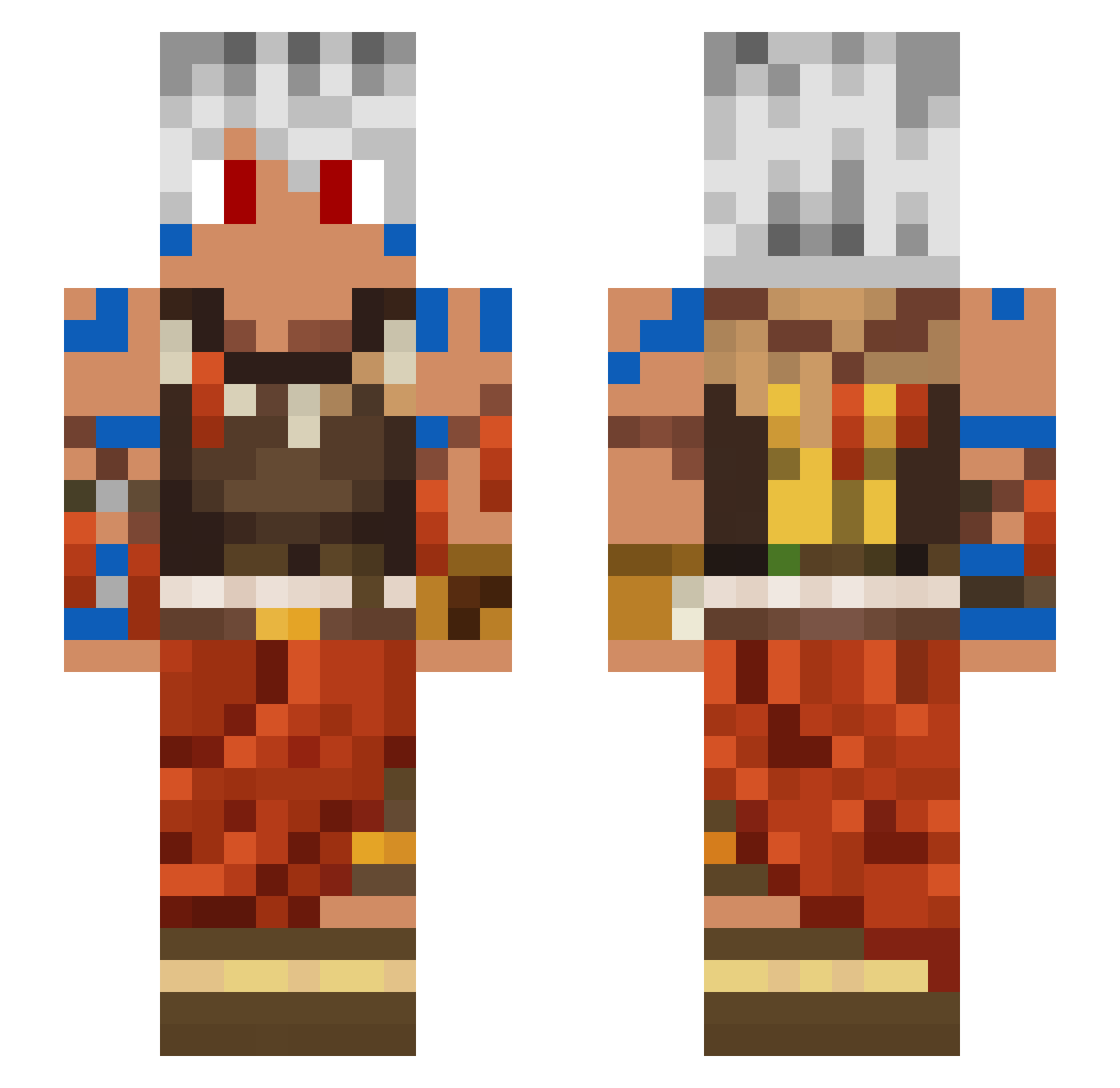 Sentou31 Minecraft skin, front and back view