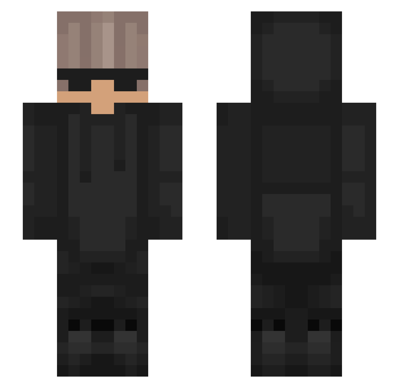 TheDynastyy Minecraft skin, front and back view