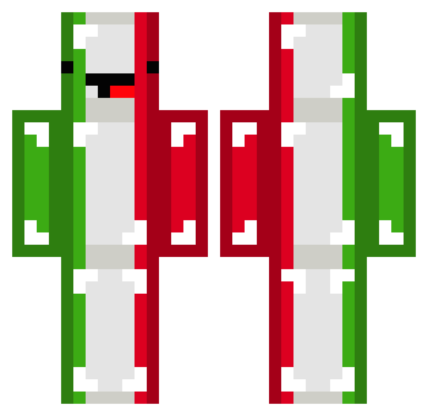 TheItalianDude Minecraft skin, front and back view