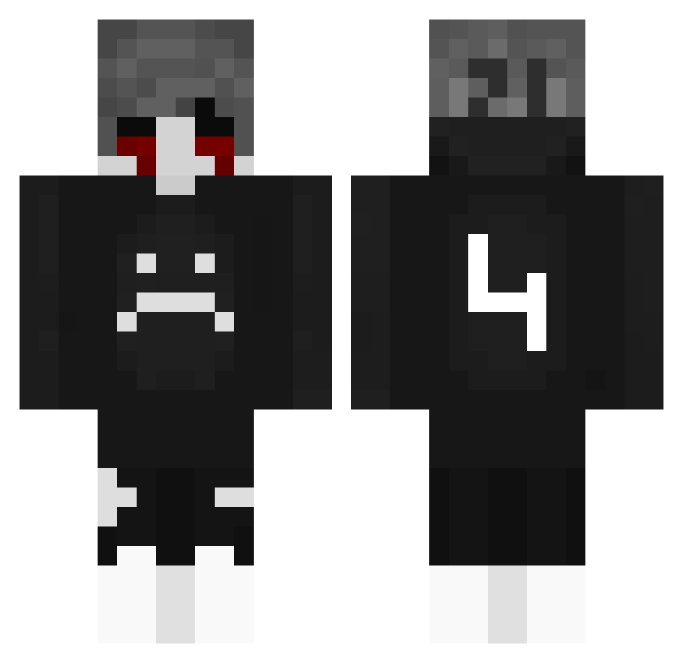 sic Minecraft skin, front and back view