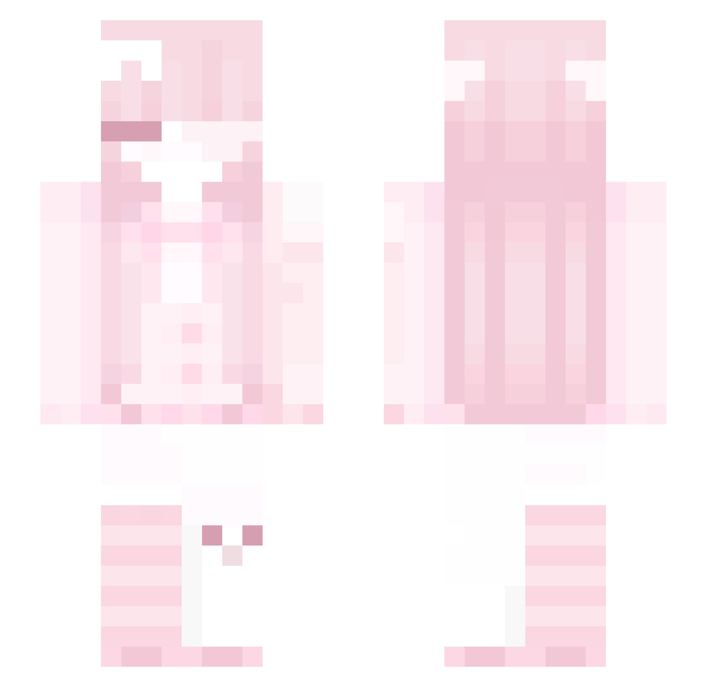 Kyra397 Minecraft skin, front and back view