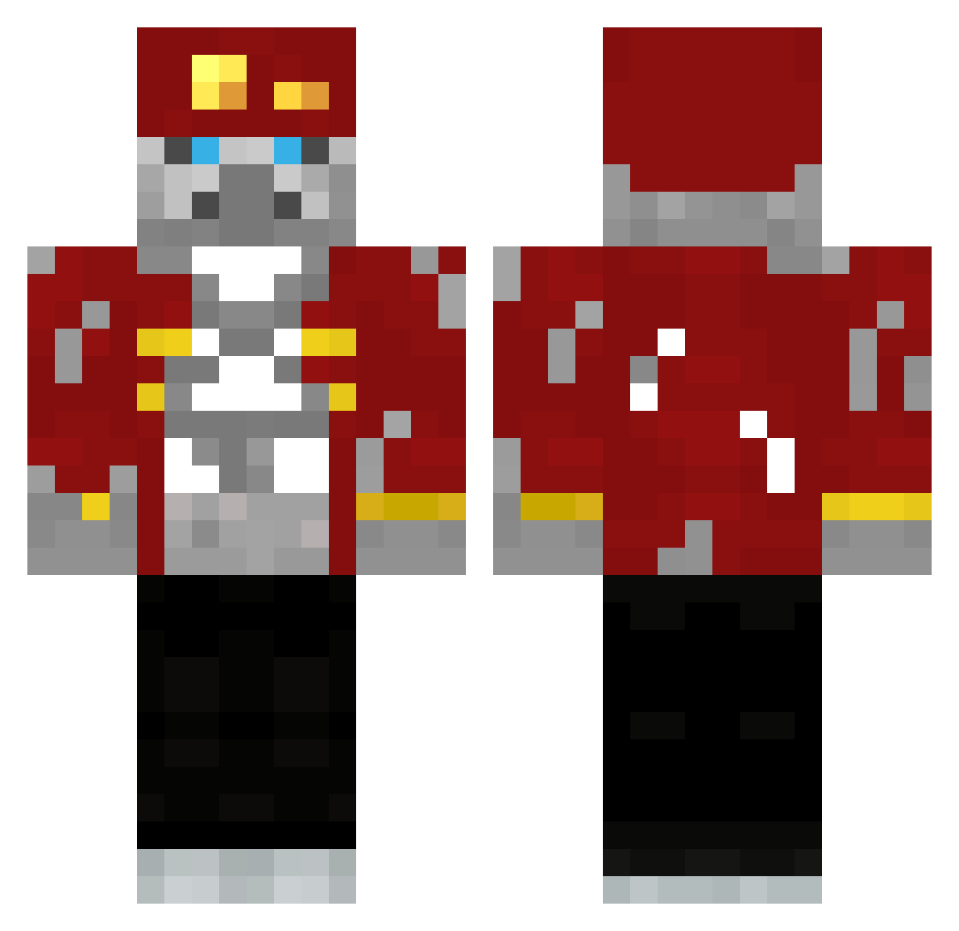 minecrafter12321 Minecraft skin, front and back view