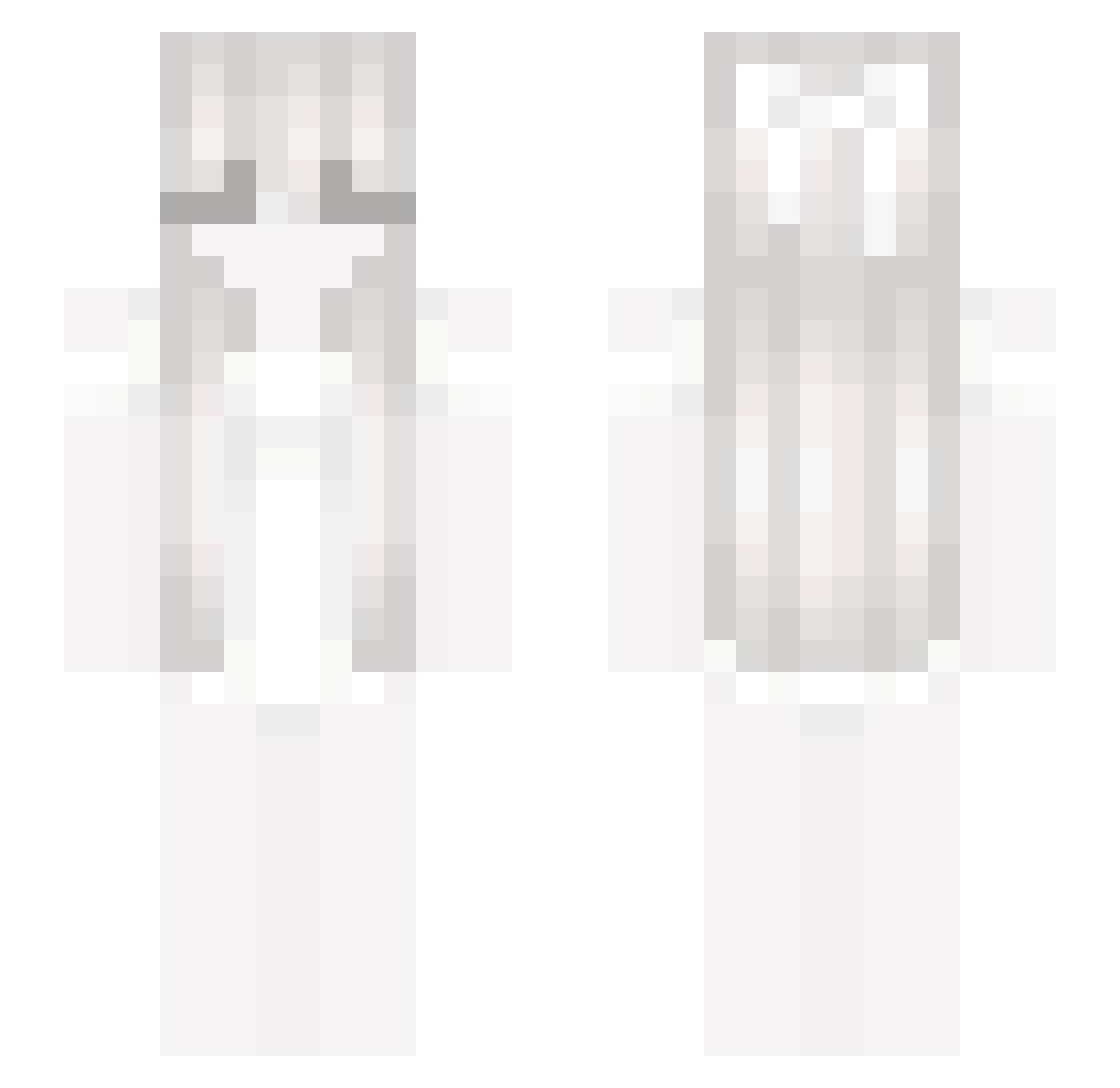 Sakutahz Minecraft skin, front and back view