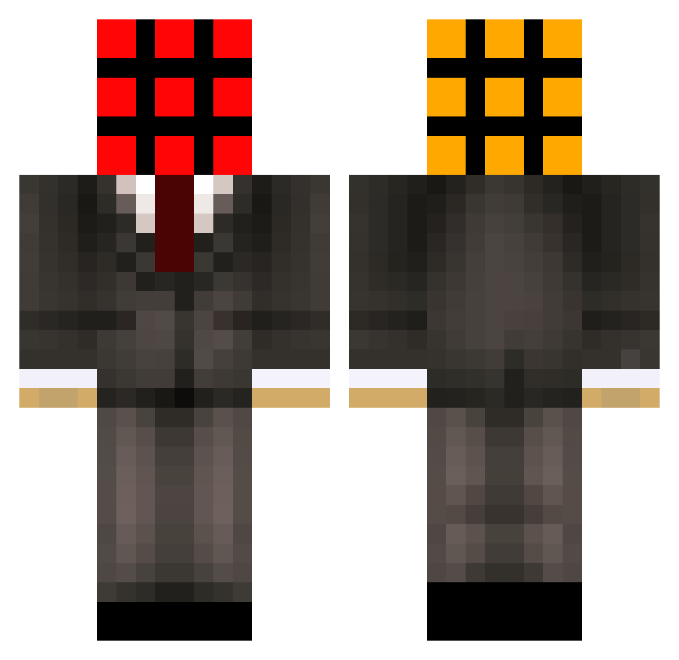 Rex_max6 Minecraft skin, front and back view
