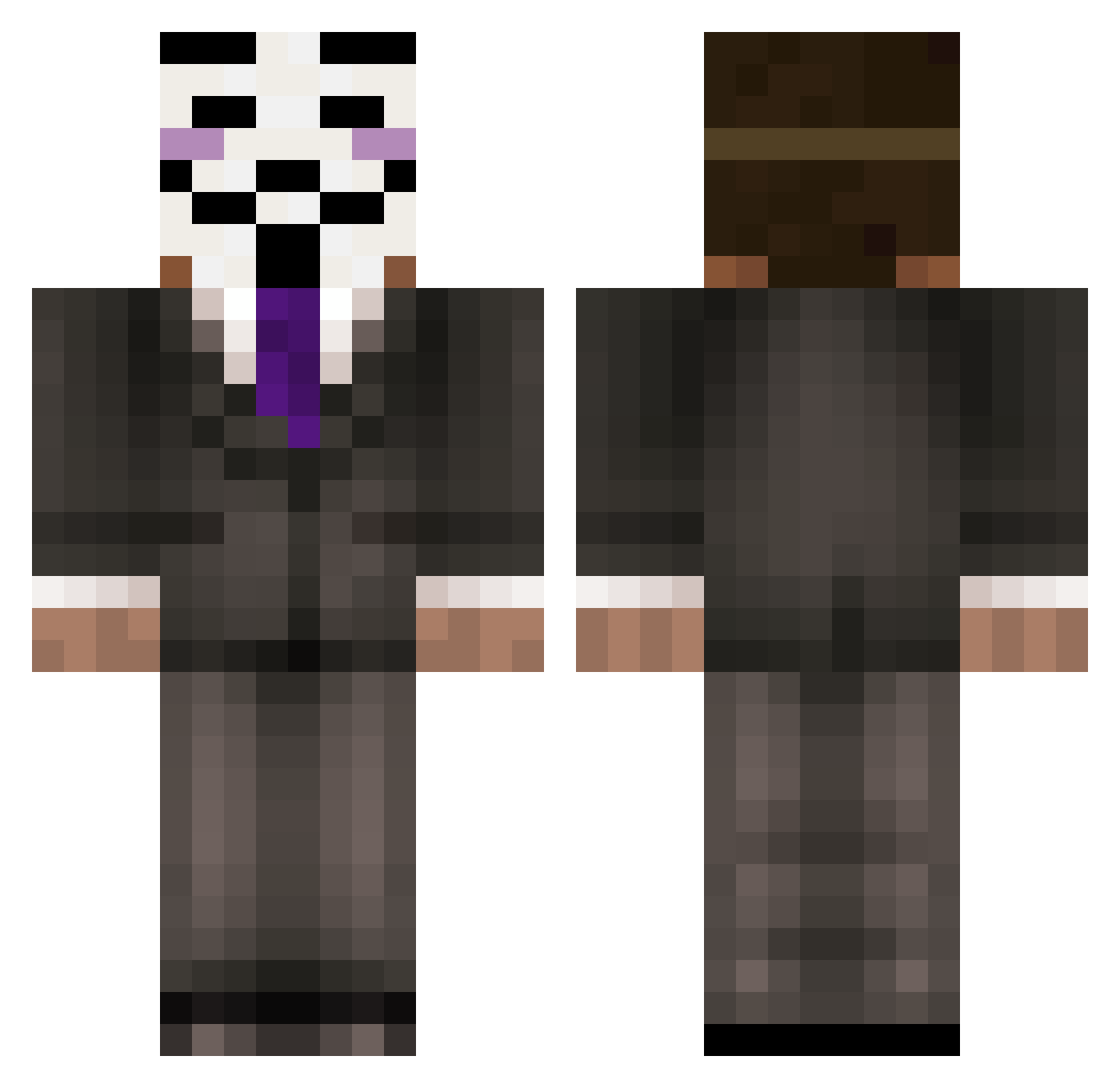 LeoSteels Minecraft skin, front and back view