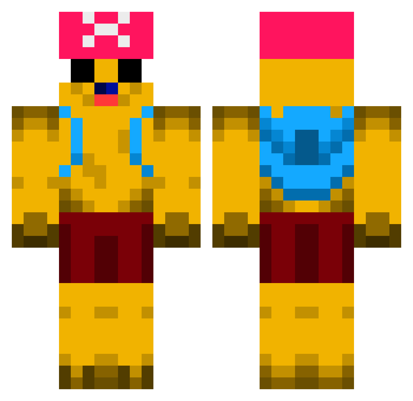 jkucci_ontwitch Minecraft skin, front and back view