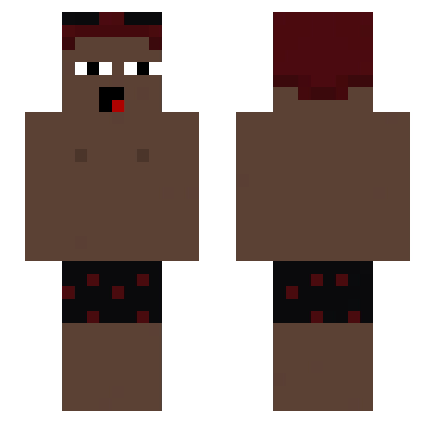 Tyrone_21 Minecraft skin, front and back view