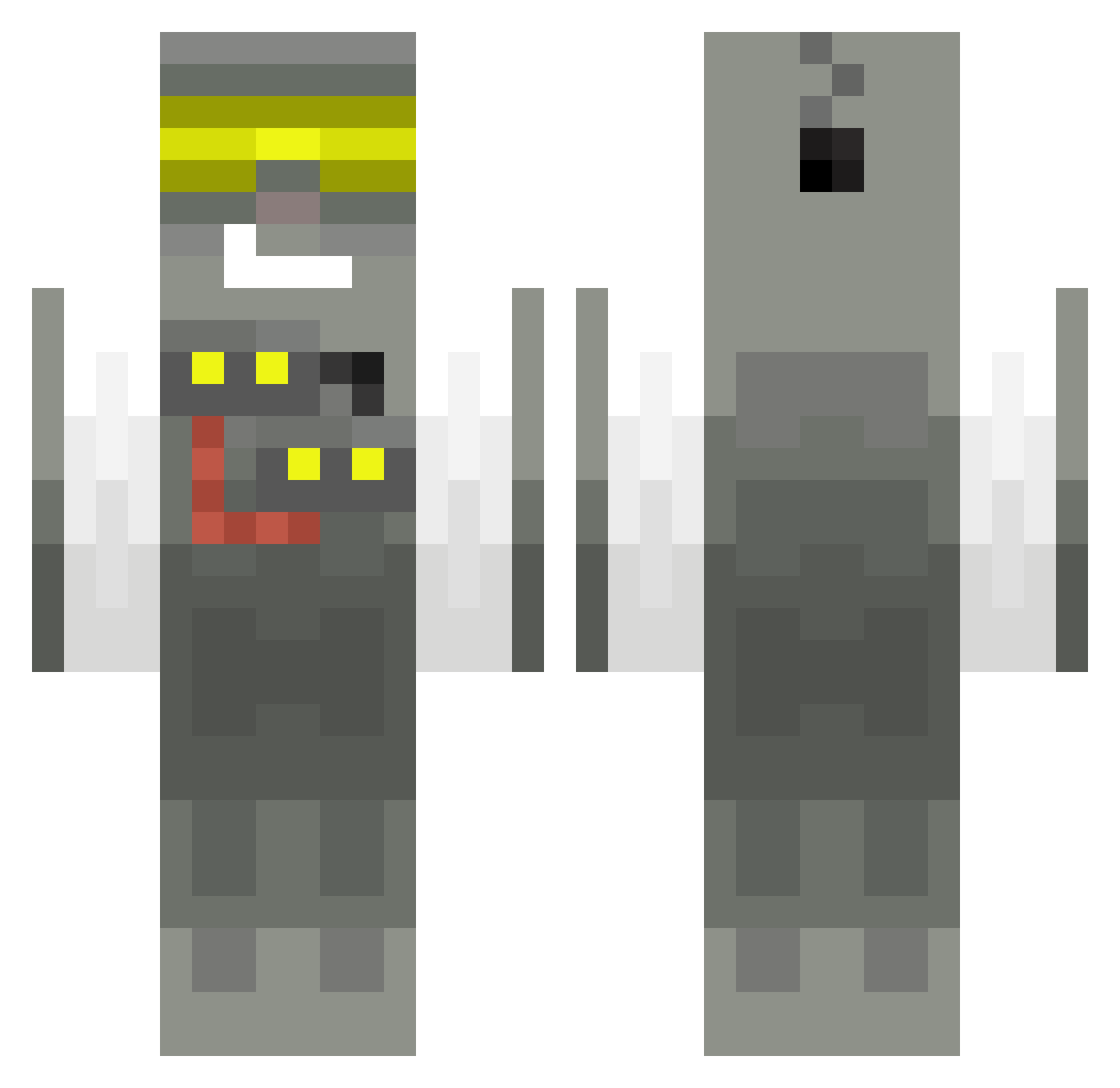 ferraldihide Minecraft skin, front and back view