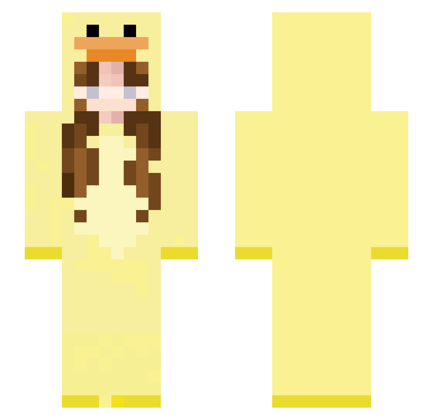 minestu11 Minecraft skin, front and back view