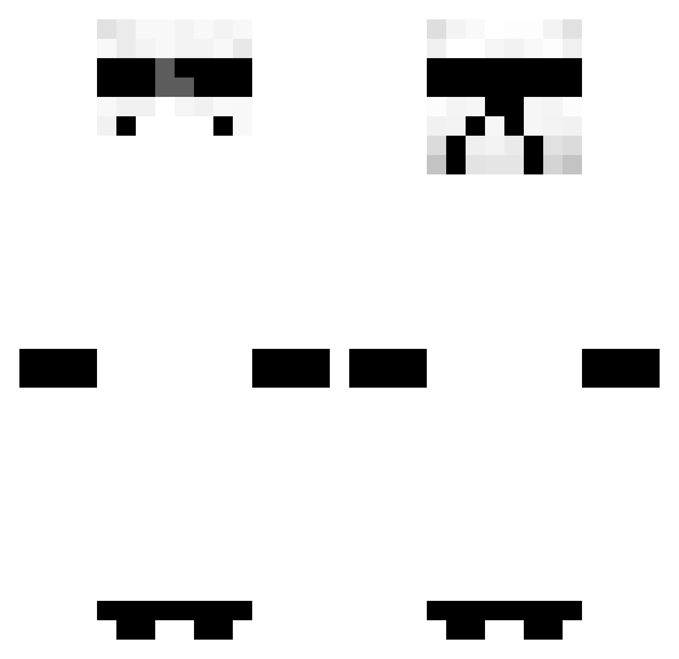 fadedpatato Minecraft skin, front and back view