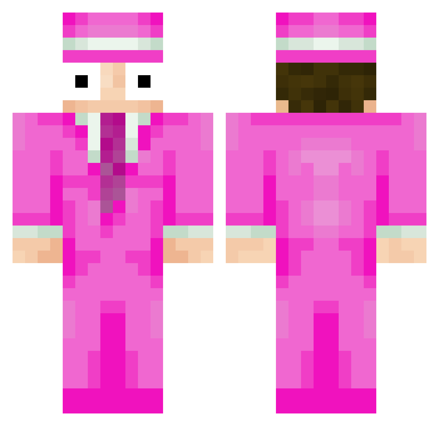 Laments Minecraft skin, front and back view
