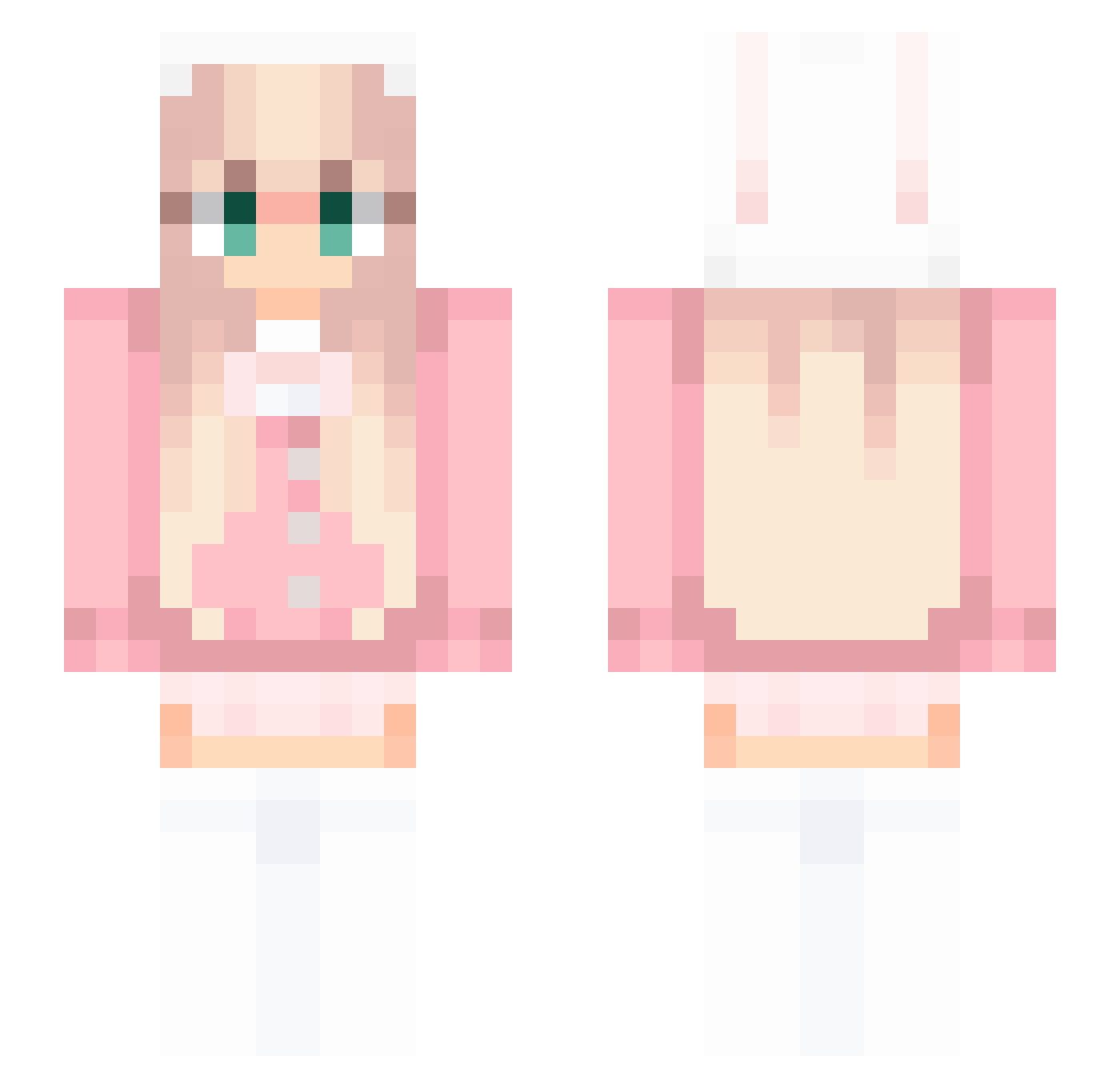 Xixiaoxi97 Minecraft skin, front and back view