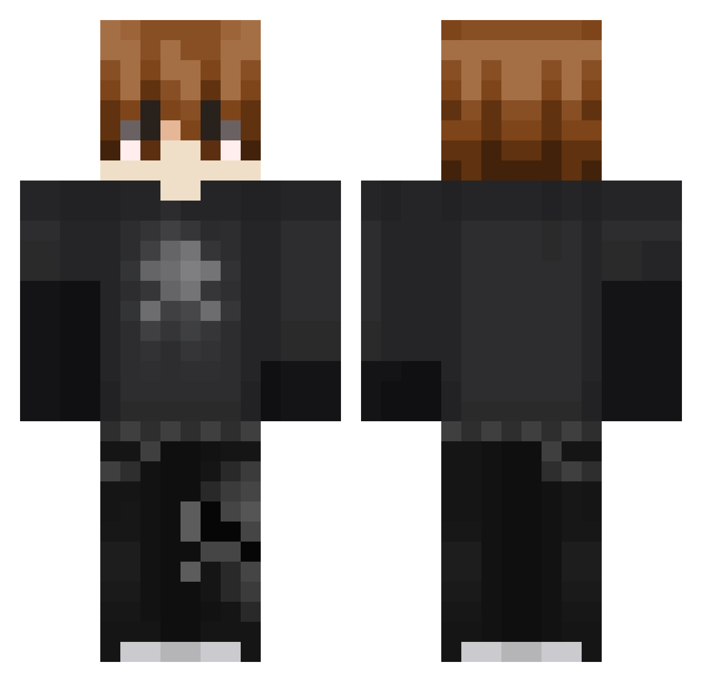 ungravey69 Minecraft skin, front and back view