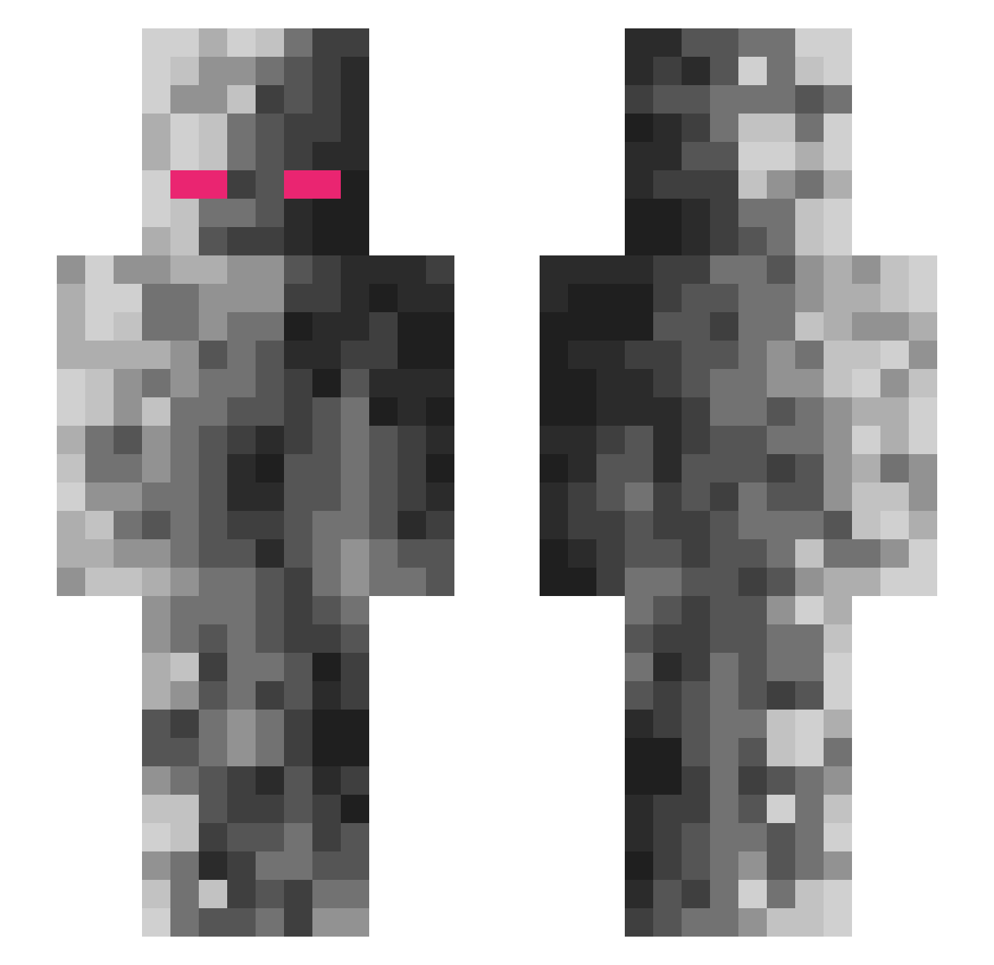 ZooCulture Minecraft skin, front and back view