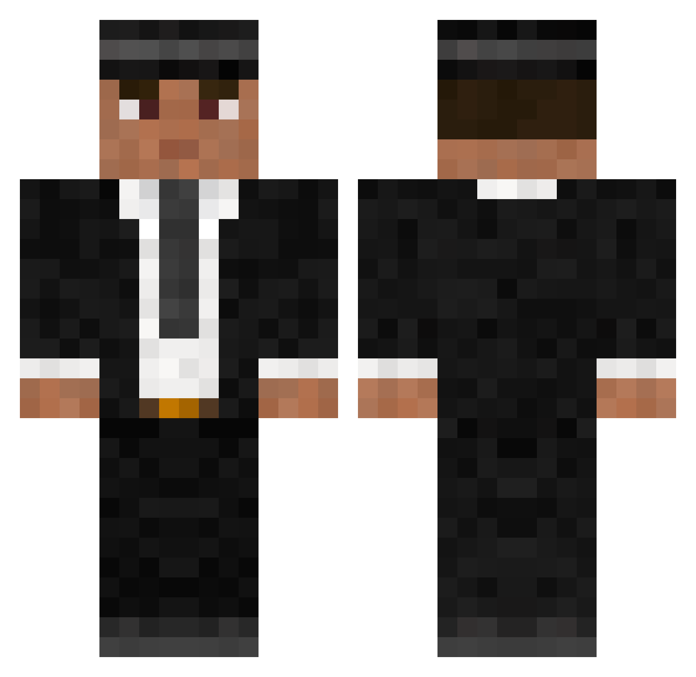 DasKind12 Minecraft skin, front and back view