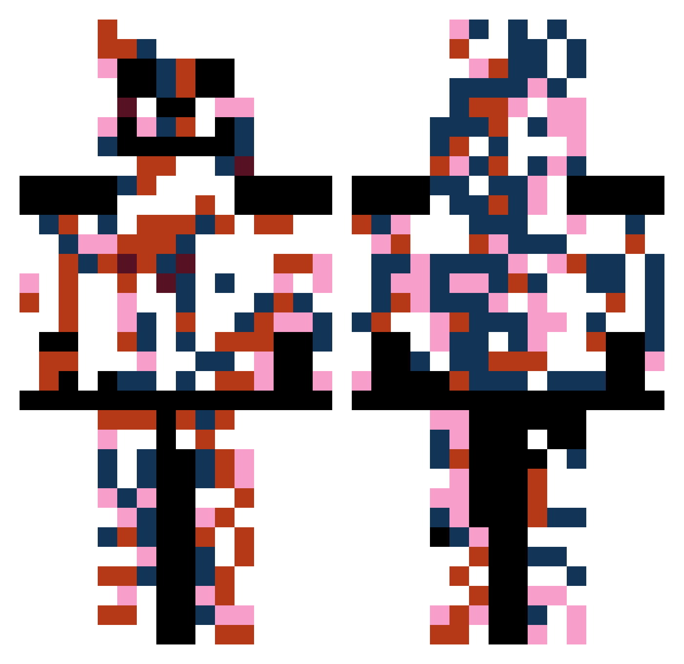 Raghnzr Minecraft skin, front and back view